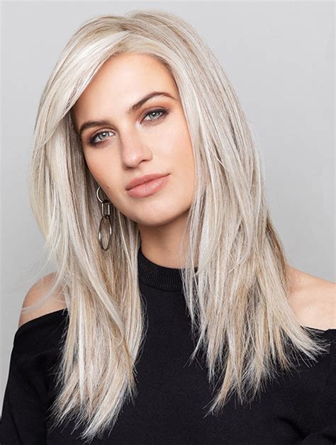 16" Grey Wig: Monofilament Synthetic Straight Without Bangs