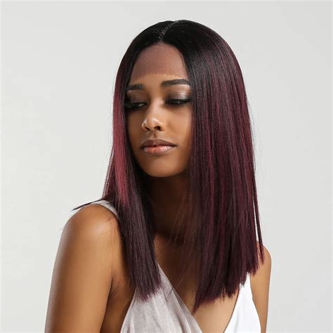 16" Straight Perfect Synthetic Lace Front Wigs