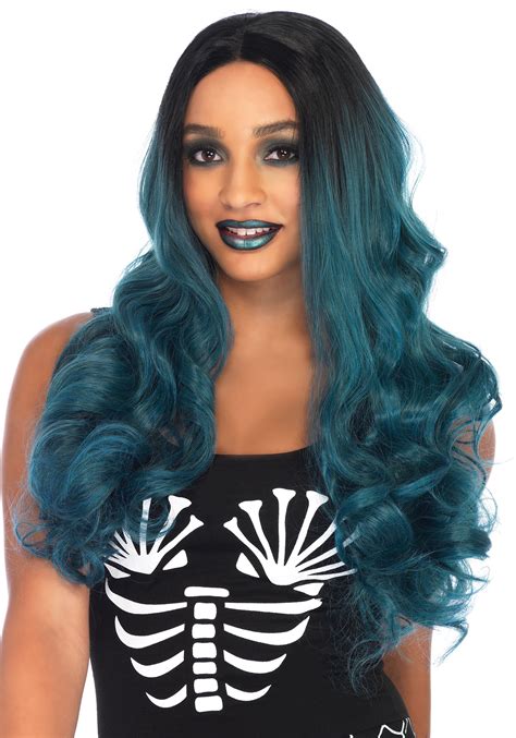 16" Wavy Long Lace Front Two Tone Wigs