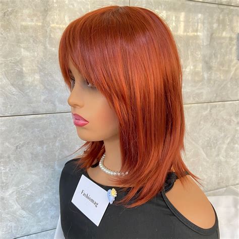 16 Inch Long Straight Capless Copper Wigs: The Ultimate Copper Perfection