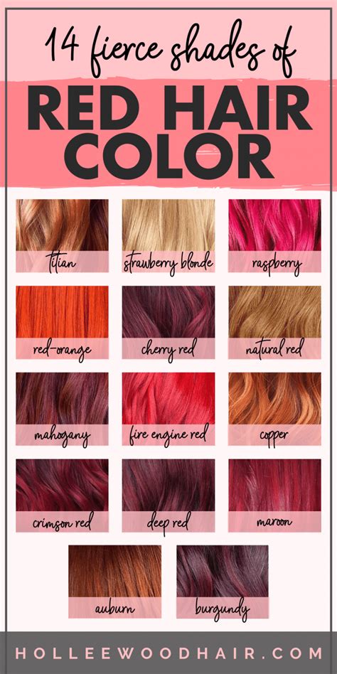 16 Shades of Red for Hair: A Comprehensive Guide