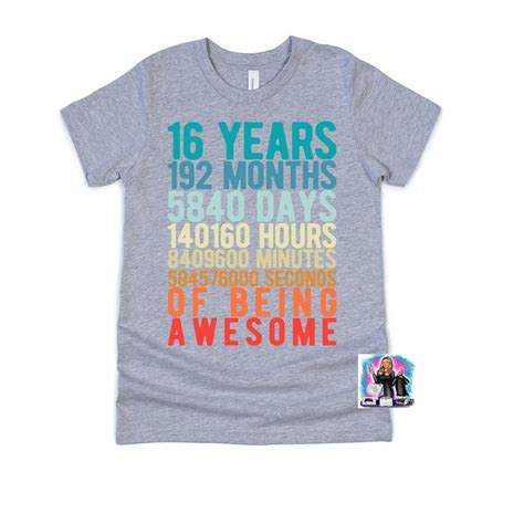 16th Birthday Tshirts: A Guide to Celebrating a Milestone