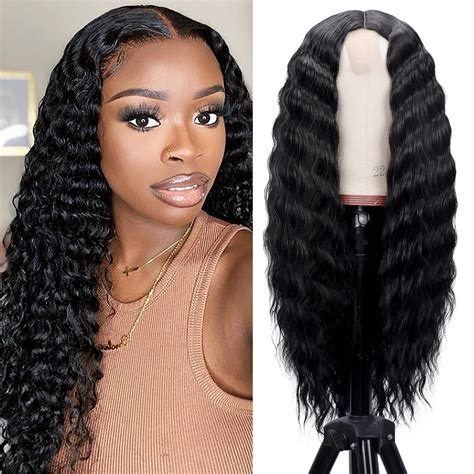 17" Curly 2025 Synthetic Purple Bangless Long Lace Front Wigs: An Unparalleled Hair Accessory