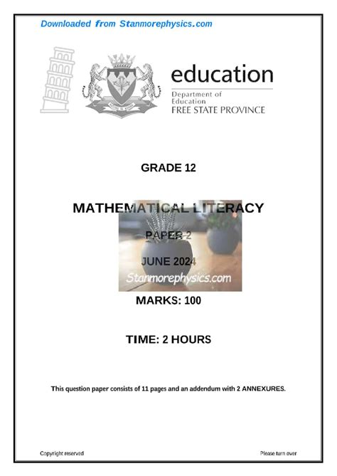 17 march 2014 maths lit grade 12 common question paper PDF