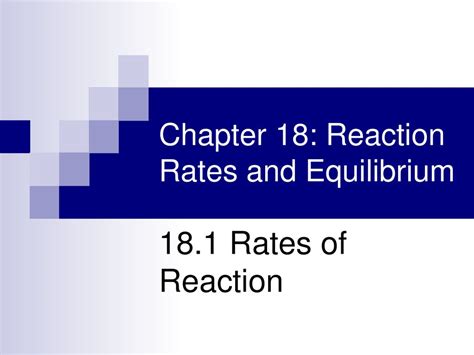 18 Reaction Rates And Equilibrium Answers Reader