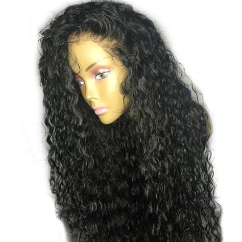 180% Density Curly Remy Hair Pre Plucked Hairline With Baby Hair Bleached Knots