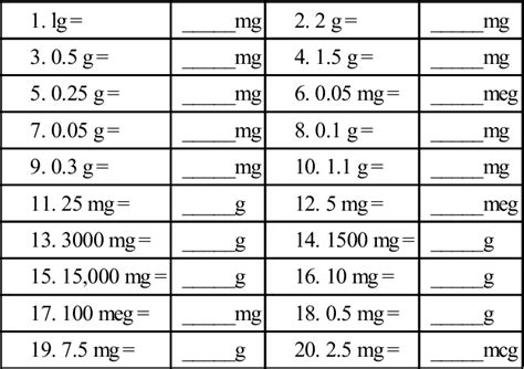 180mg to g