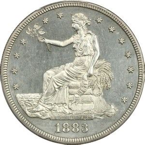 1883 Trade Dollar Coin Background