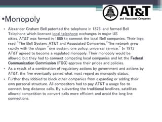 1885-1949: The Telephone Monopoly