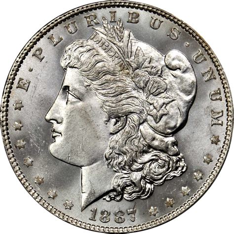 1887 silver dollar coin