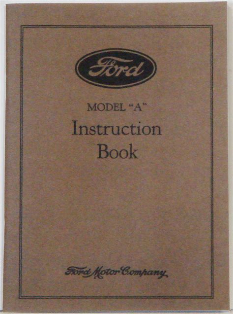 1930 model a ford repair manual Kindle Editon