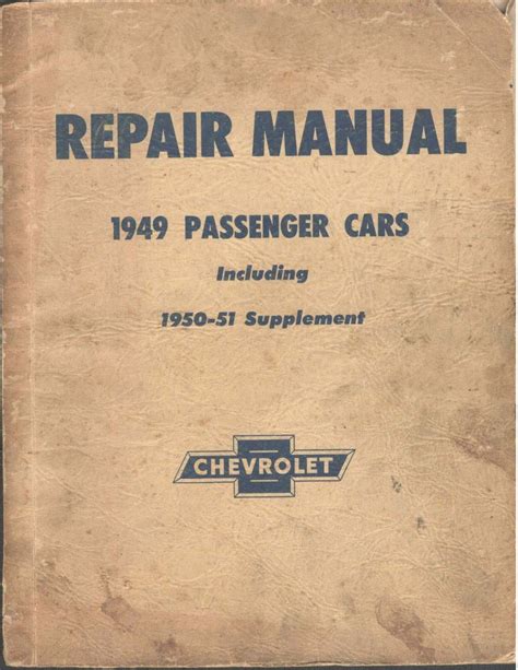 1950 CHEVY REPAIR MANUAL Ebook Doc