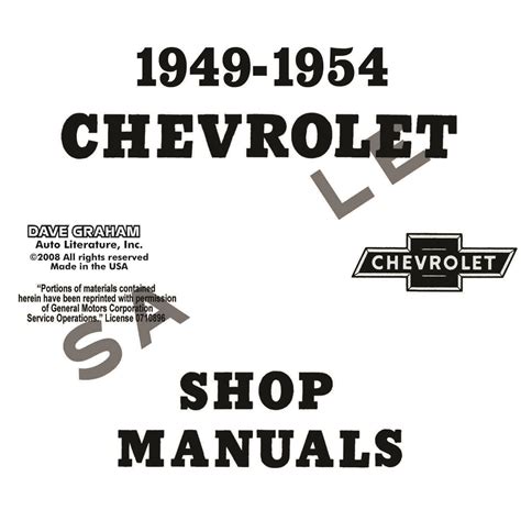 1951 chevrolet service manual Epub