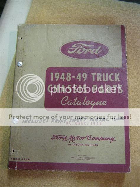 1952 Ford Pickup Parts Catalogs