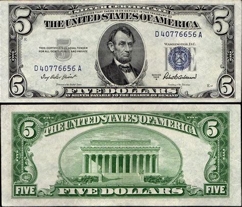 1953 $5 Silver Certificate: A Collector's Dream