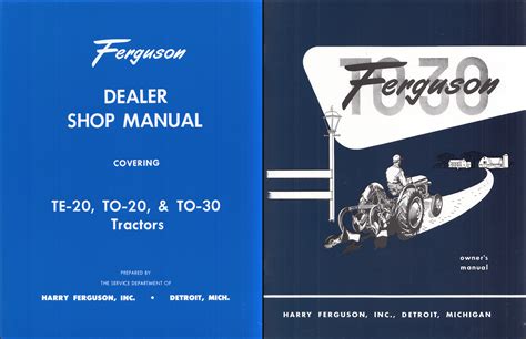 1954 ferguson tractor manual PDF