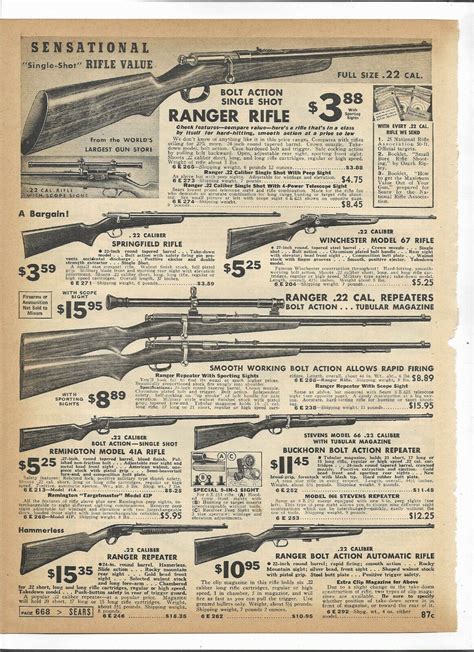 1955 Sears Catalog Guns