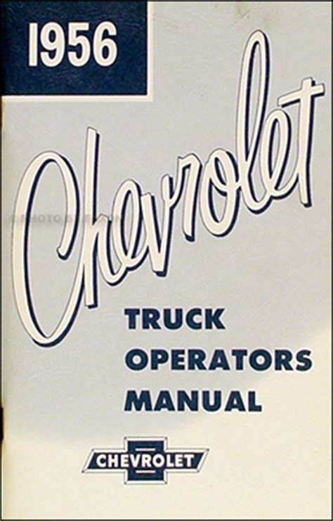 1956 chevy truck shop manual Kindle Editon