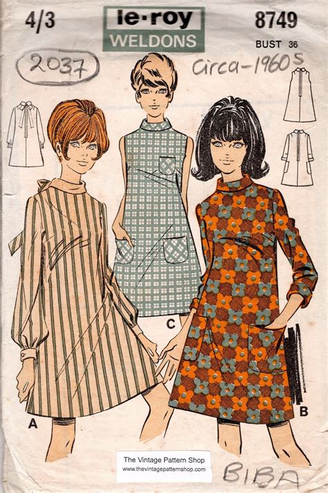 1960 Dress Patterns