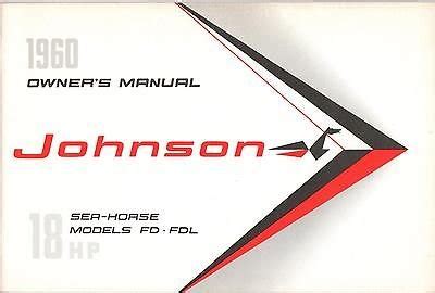 1961 Johnson Seahorse 18 Manual Ebook Epub