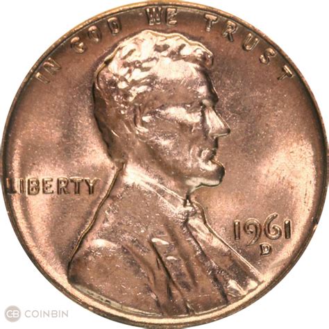 1961 d penny value