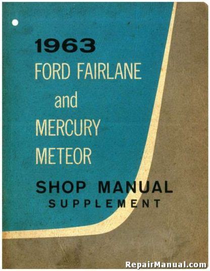 1963 mercury meteor manual pdf PDF