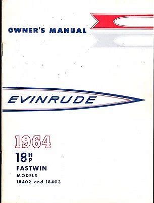 1964 evinrude fastwin 18 hp manual pdf Ebook PDF