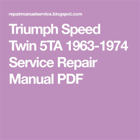 1964 triumph twin manual pdf Reader