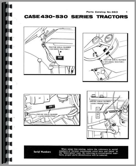 1965 case 530 tractor parts manual PDF