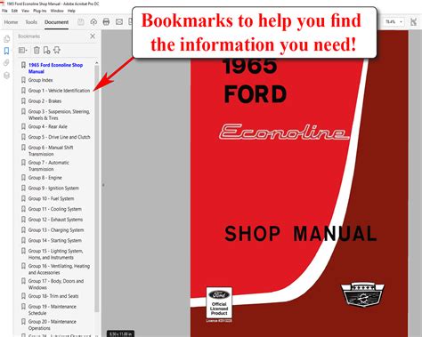 1965 ford econoline manual PDF