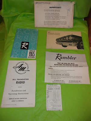 1965 rambler owner manuals PDF