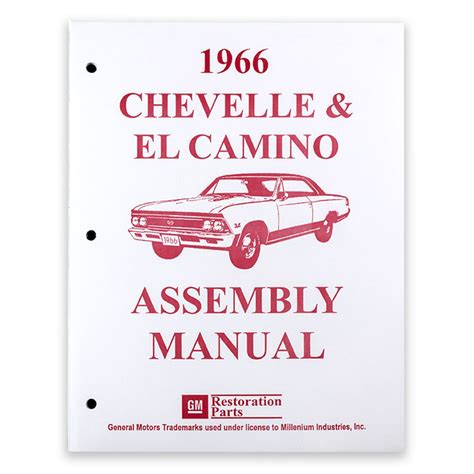 1966 el camino factory assembly manual Kindle Editon