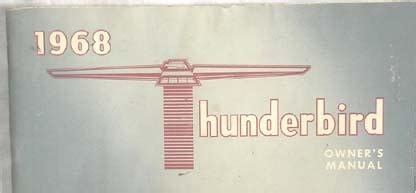 1968 thunderbird owner guide pdf Epub