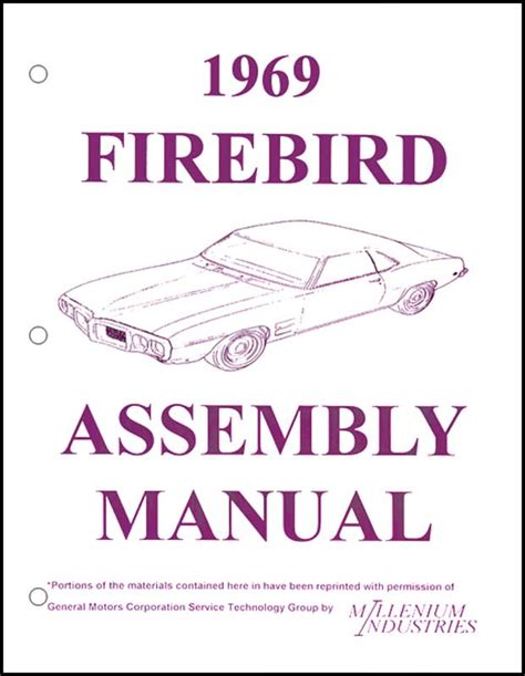 1969 FIREBIRD ASSEMBLY MANUAL Ebook Reader