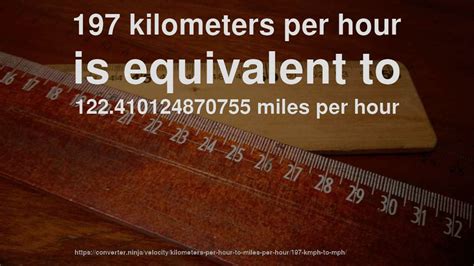 197 KPH in MPH: A Detailed Explanation