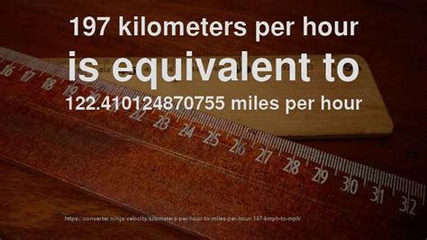 197 kilometers to mph