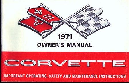 1970 corvette owners manual pdf Kindle Editon