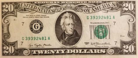 1977 20 dollar bill worth