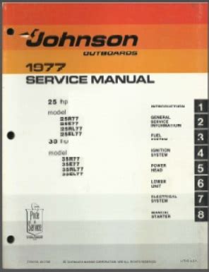 1977 johnson 25 hp outboard service manual Kindle Editon