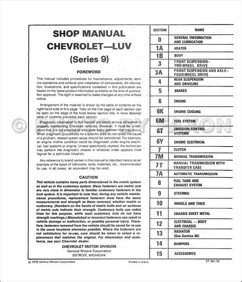 1979 chevy luv manual pdf Doc