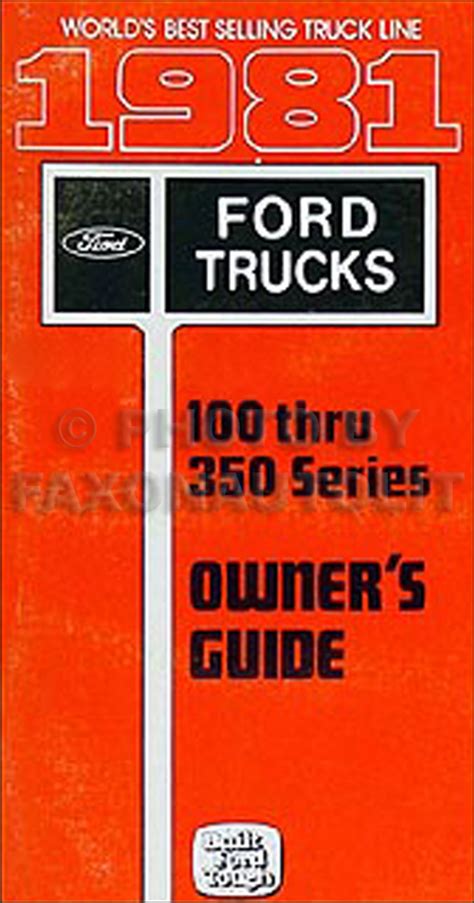 1980 ford f100 owners manual pdf Reader