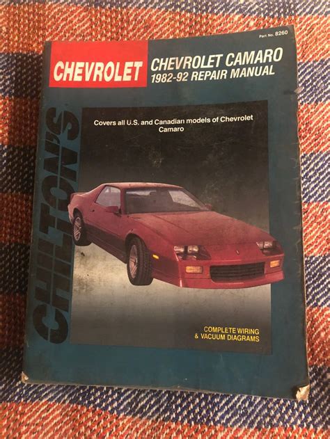 1982 1992 CHEVROLET CAMARO CHILTON download free Ebook PDF