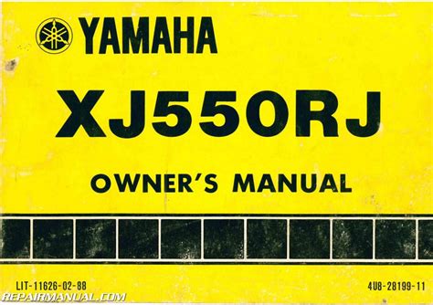 1982 yamaha pdf download maxim 550 service manual PDF