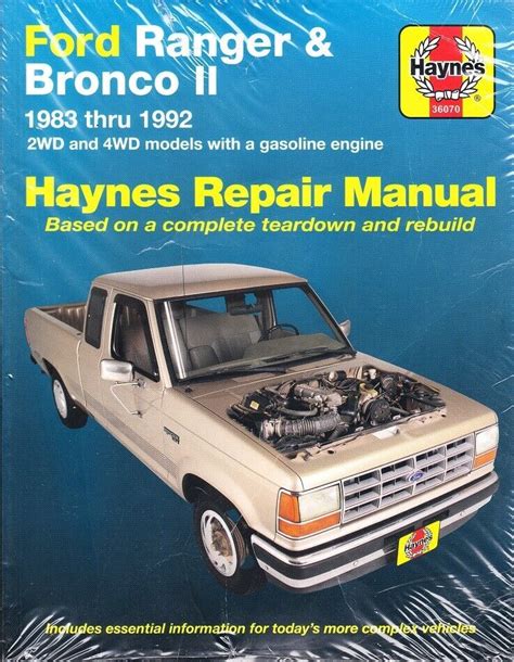 1983 1992 ford ranger repair manual haynes paper free Reader