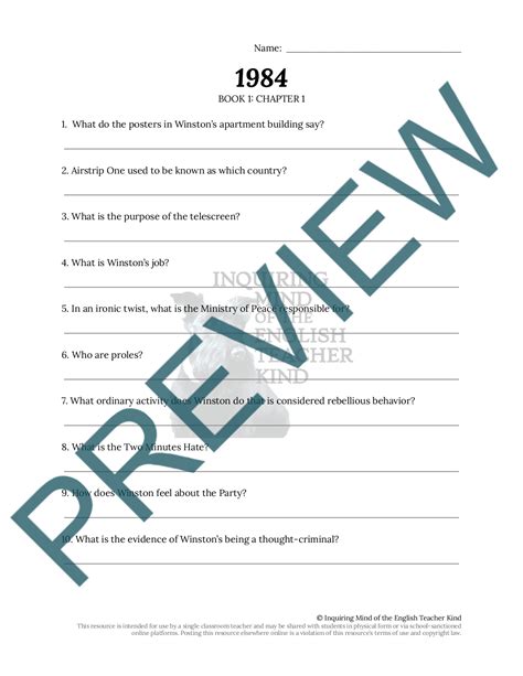 1984 Book 1 Answers Doc