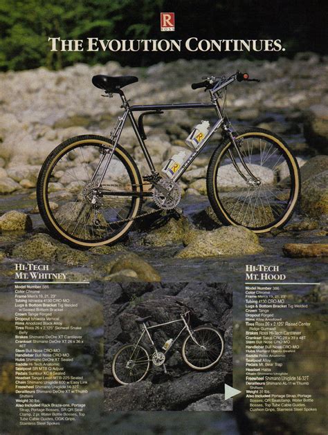 1984 Ross Catalog Hi Tech