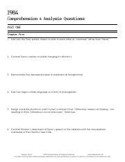 1984 chapter 5 guide answers Reader