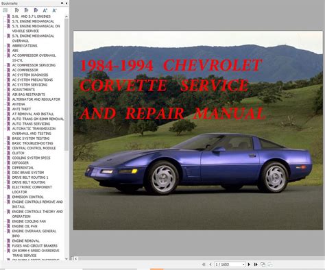 1984 corvette manual pdf PDF