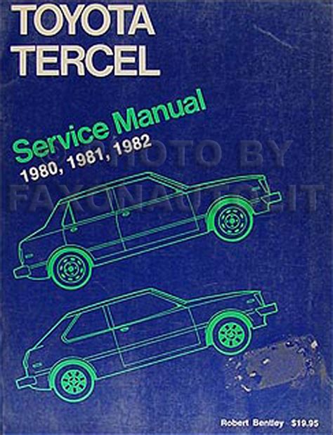 1984 toyota tercel sr5 service manual Epub