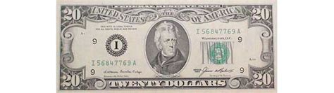 1985 20 dollar bill value